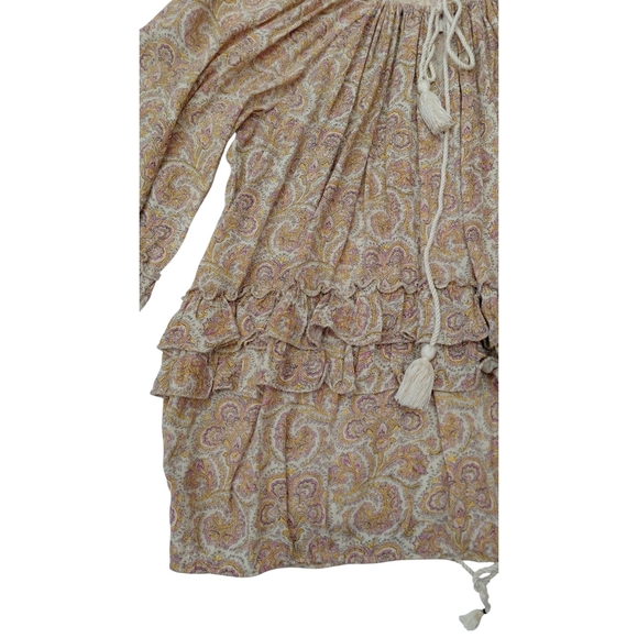 Denim & Supply Ralph Lauren Boho Paisley Blouse in Pink and Cream - Picture 3 of 9